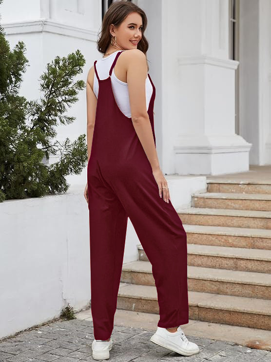 Hverdags jumpsuit til kvinder med elastisk talje, en essentiel del af garderoben.