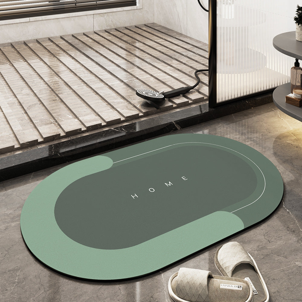 Rektangulær bademåtte, superabsorberende og skridsikker. Holder badeværelset tørt.