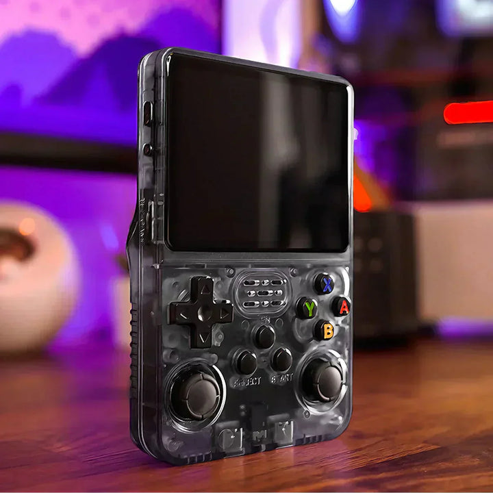 Klassisk retro spilkonsol med klar HD skærm. Nyd 20.000 spil på farten. Bærbar nostalgi gaming.