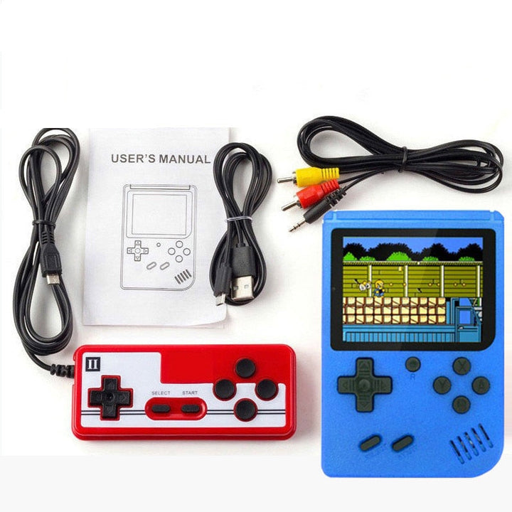 Nærbillede af retro konsollens joysticket og knapper, designet for optimal gaming af klassiske spil.