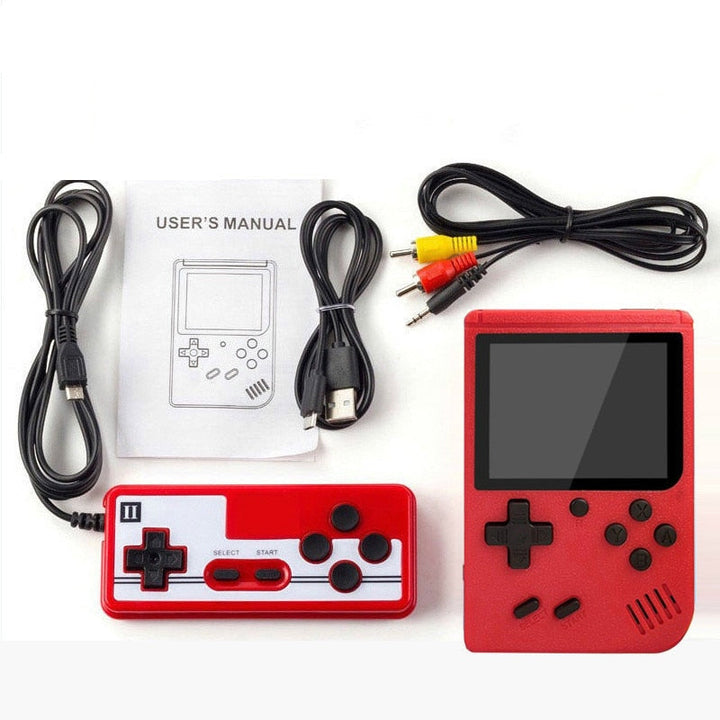 Retro håndholdt gamingkonsol med et smukt design, som giver uendelig underholdning på rejsen.