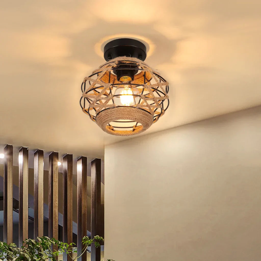 Loftslampe i retrostil, perfekt til at skabe hygge og et vintage udtryk i din indretning med stil.