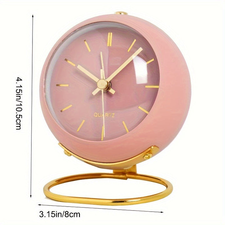 Elegant retro vækkeur med natlampe og lydløs tikken for en rolig morgenrutine.