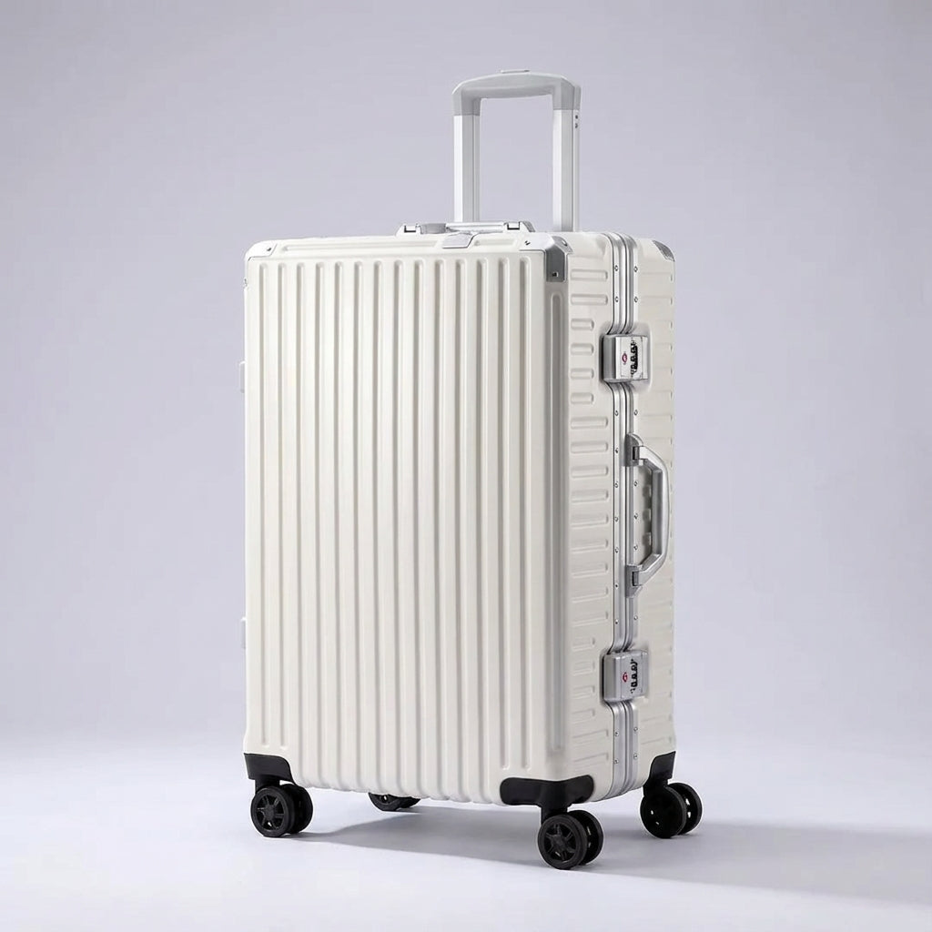 Travique hårdkuffert i aluminium, holdbar og sikker bagage med TSA-lås til rejser.