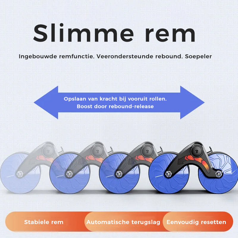 Kompakt abwheel til hjemmetræning. Styrk din core og mavemuskler med dette effektive fitnessudstyr.