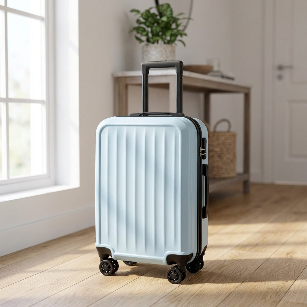 Robust riflet rejsekuffert fra Traveon. Stilfuld og sikker bagage med holdbart design for dine rejser.