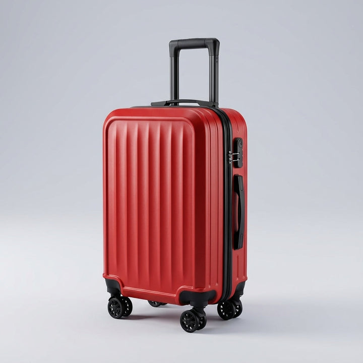 Elegant riflet håndbagagekuffert fra Traveon. Robust design med sikker lås, ideel til korte ture.