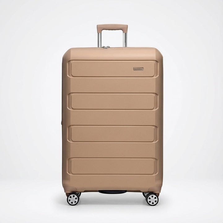 Udvidelig hardcase spinnerkuffert. Perfekt til ferie og rejser med let håndtering.