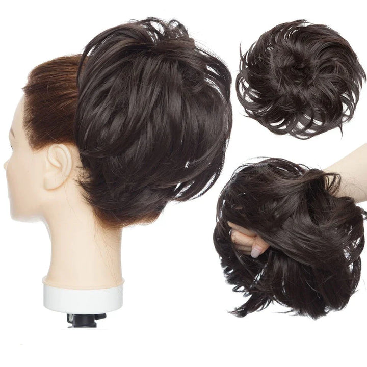 Justerbar scrunchie for en perfekt rommelig haarknot. Fleksibelt hårtilbehør til alle hårtyper.