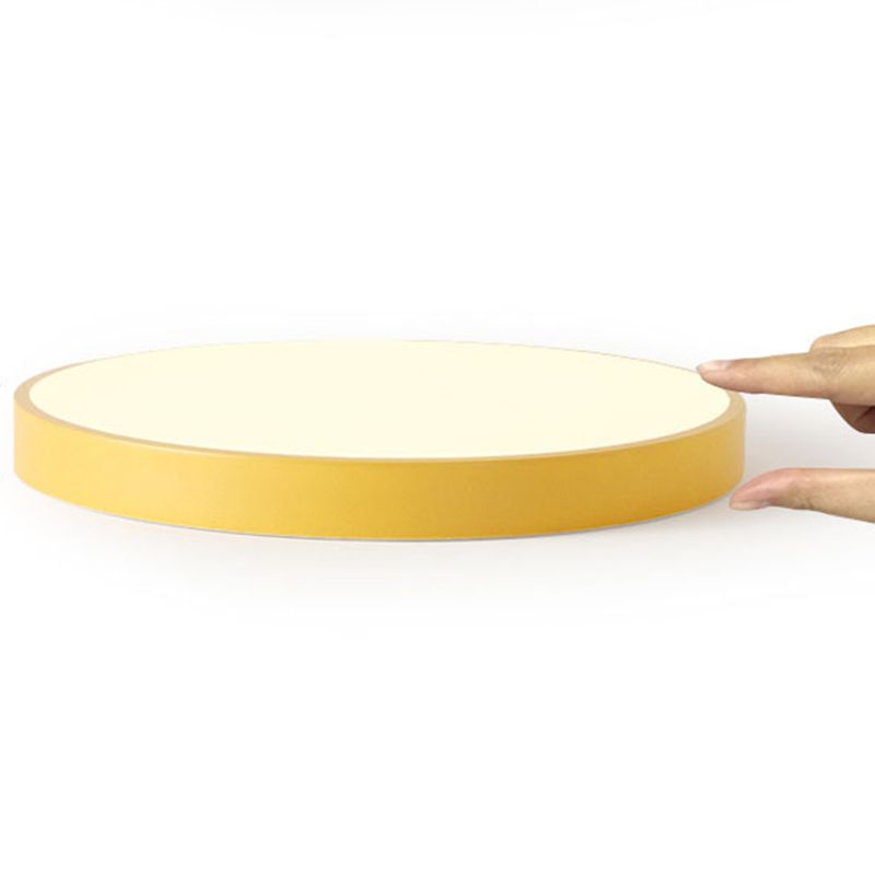 Rund LED-panel loftslampe, ultra-tynd og velegnet til stilren, energibesparende belysning.