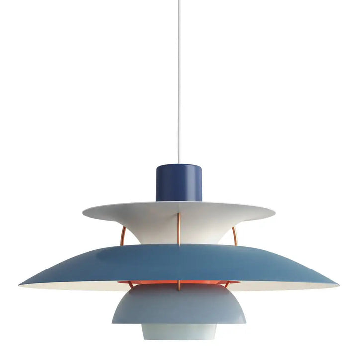 Rund dæmpbar LED-loftlampe i aluminium og akrylglas, elegant design, ideel til belysning i stue og spisestue
