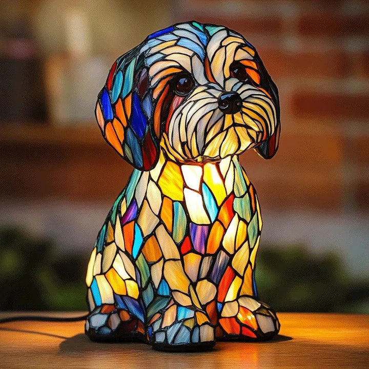 Unik hundelampe – en perfekt gaveidé til hunde elskere. Blødt ambient lys & sødt hunde design.