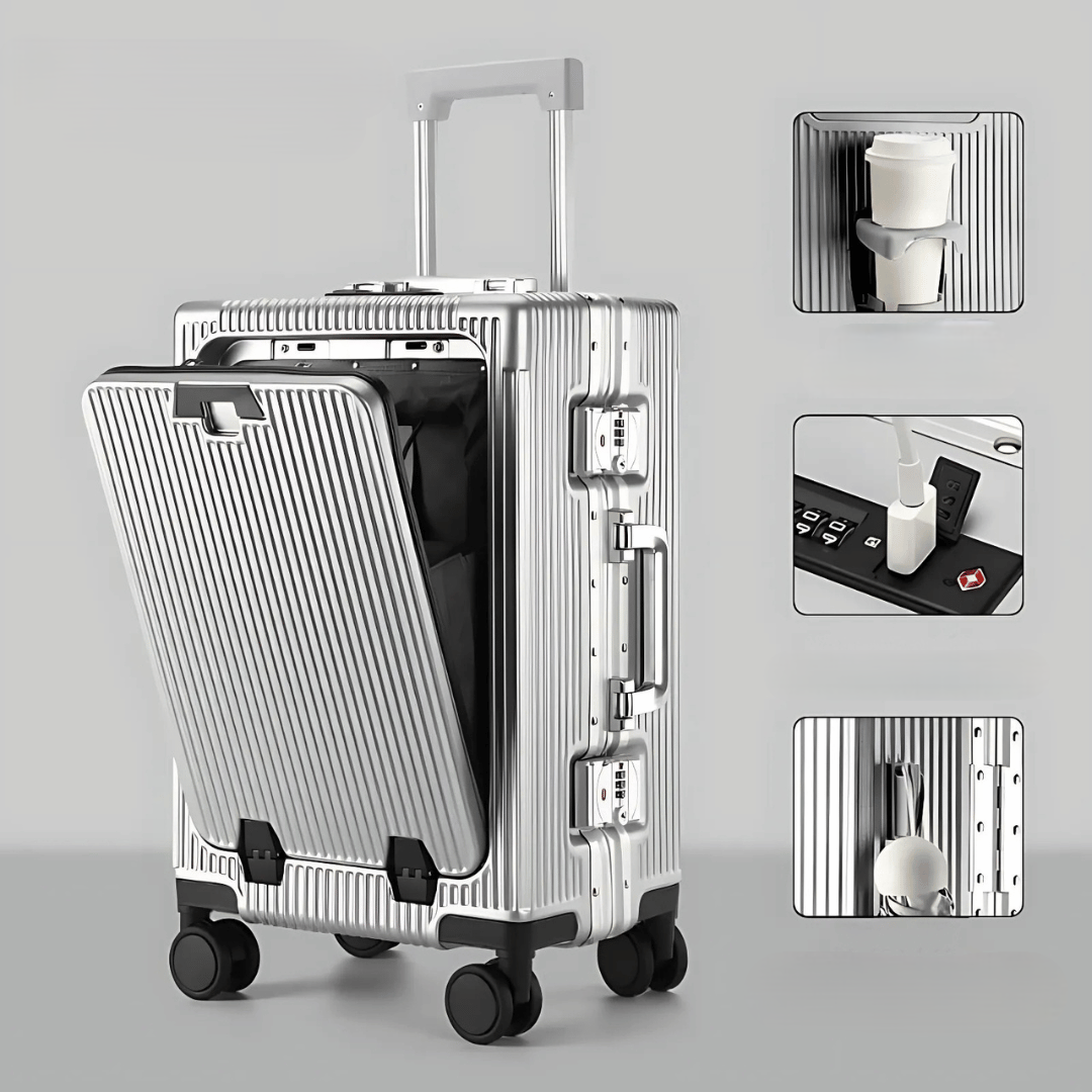 Manhattan Pro rejsekuffert med TSA-lås og holdbar polycarbonat konstruktion, ideel til rejser.