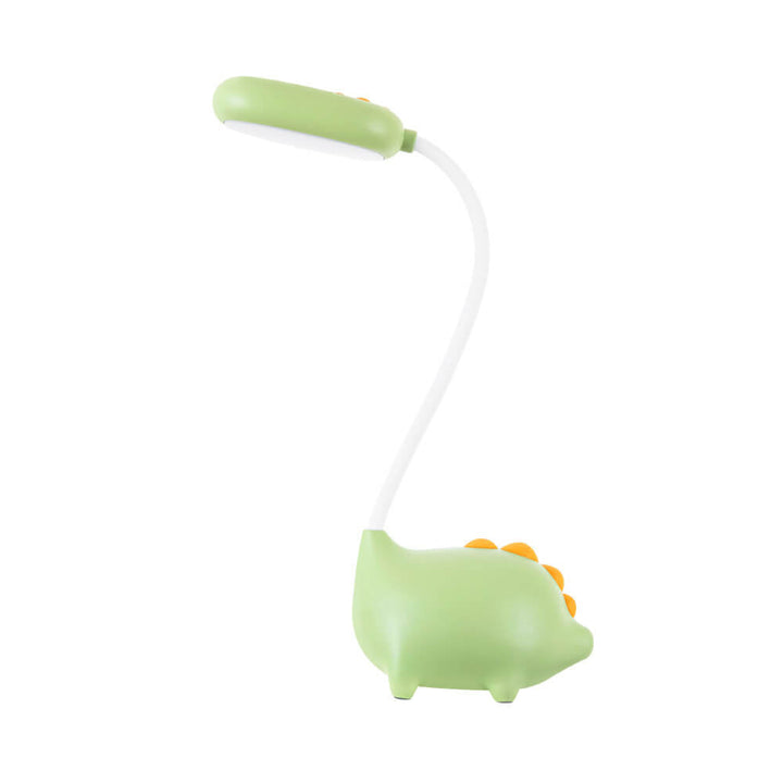 Sandsberg LED-bordlampe i dinosaurform, øjenvenlig, genopladelig, ideel til børneværelset.