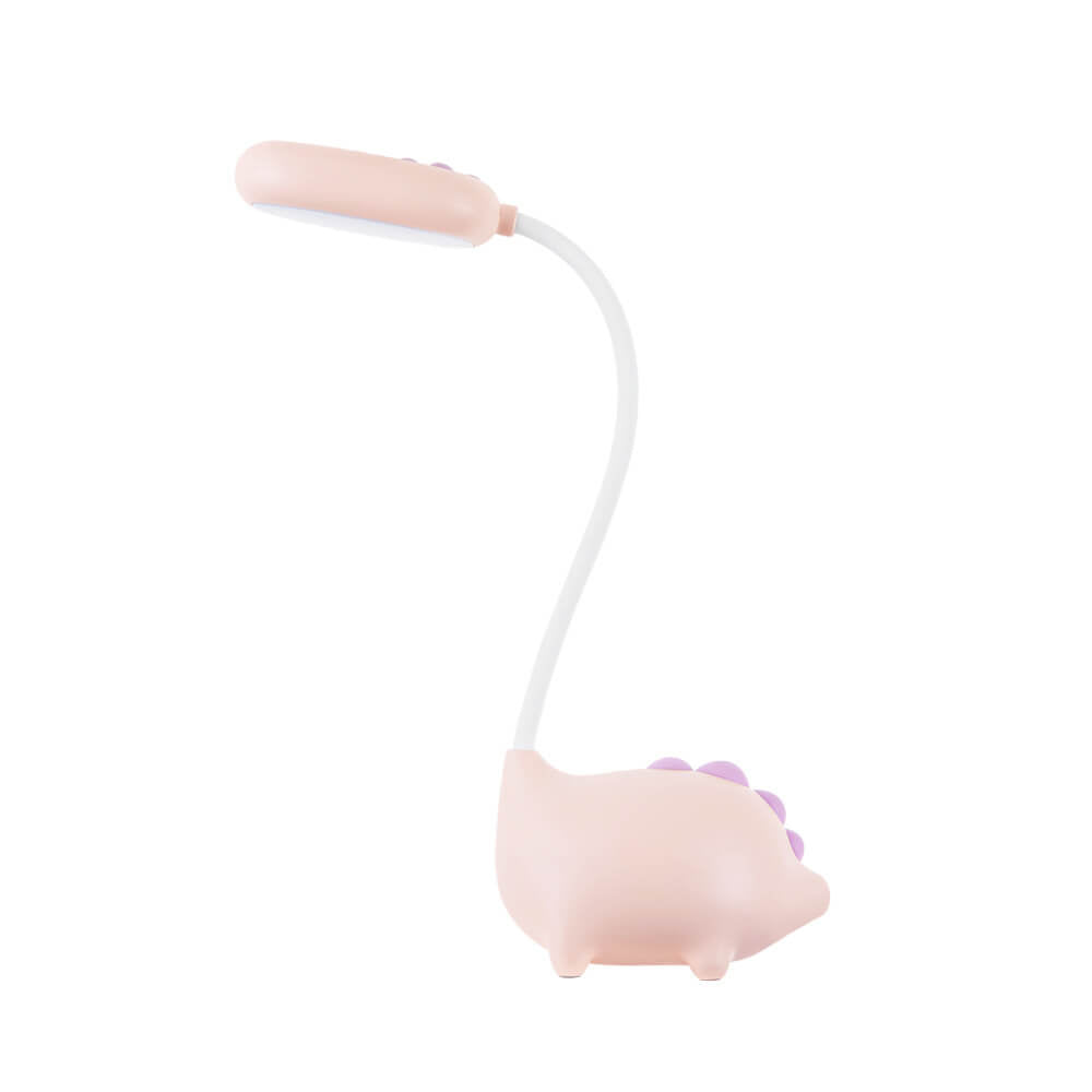 Sandsberg LED-bordlampe i dinosaurform, øjenvenlig, genopladelig, ideel til børneværelset.
