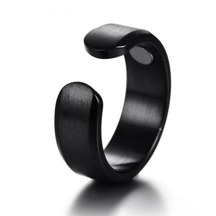 Anti-snorke ring i titanium, elegant rosagulddesign, forbedrer vejrtrækningen via akupressur, reducerer snorken.