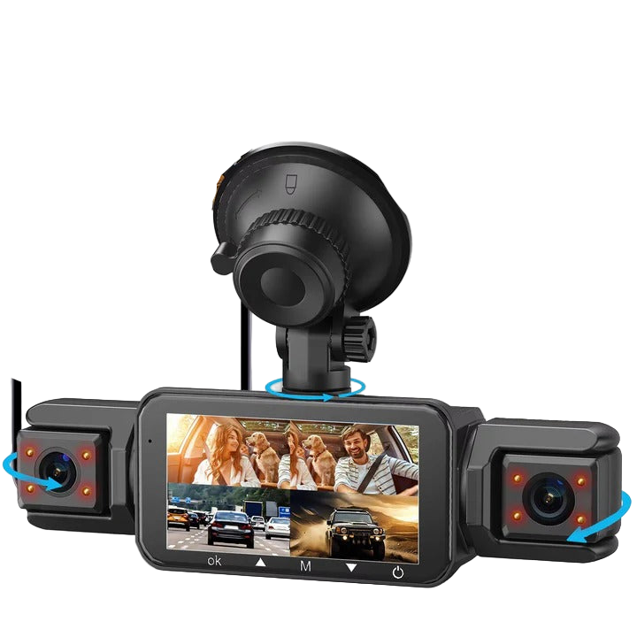 SentinelView 360° bilkamera med avanceret nattesyn for klare optagelser dag og nat.