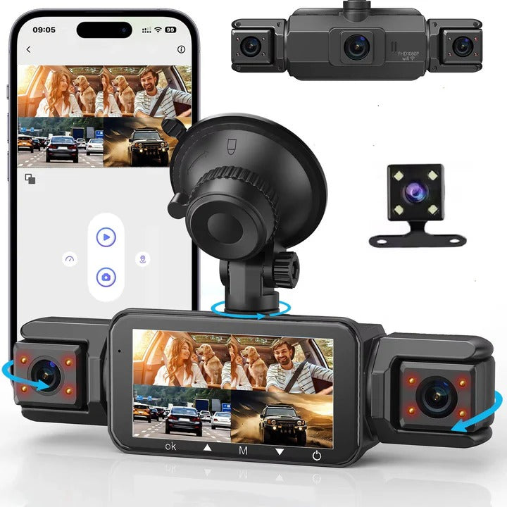 Oplev total fred med SentinelView 360° dashcam. Et uundværligt biltilbehør til overvågning.