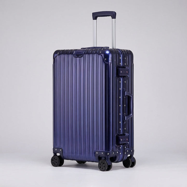 Travelon rejsekuffert med glatte 360° drejehjul og stærk aluminium-magnesium hårdskal. Letvægtskuffert med TSA lås.