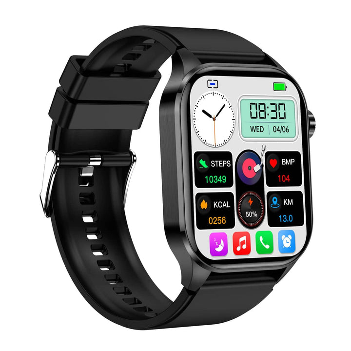 Smartwatch med 1,4 tommer HD-touchskærm, EKG, blodtryk og hjertefrekvensmåling, ideel til sundhed og fitness