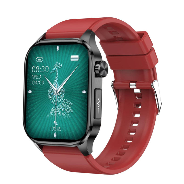 Smartwatch med 1,4 tommer HD-touchskærm, EKG, blodtryk og hjertefrekvensmåling, ideel til sundhed og fitness