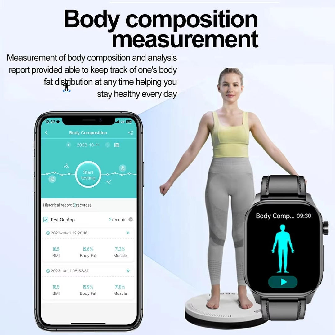 Nem opladning af senior smartwatch. Magnetisk dockingstation til problemfri strømtilførsel af sundheds-uret.