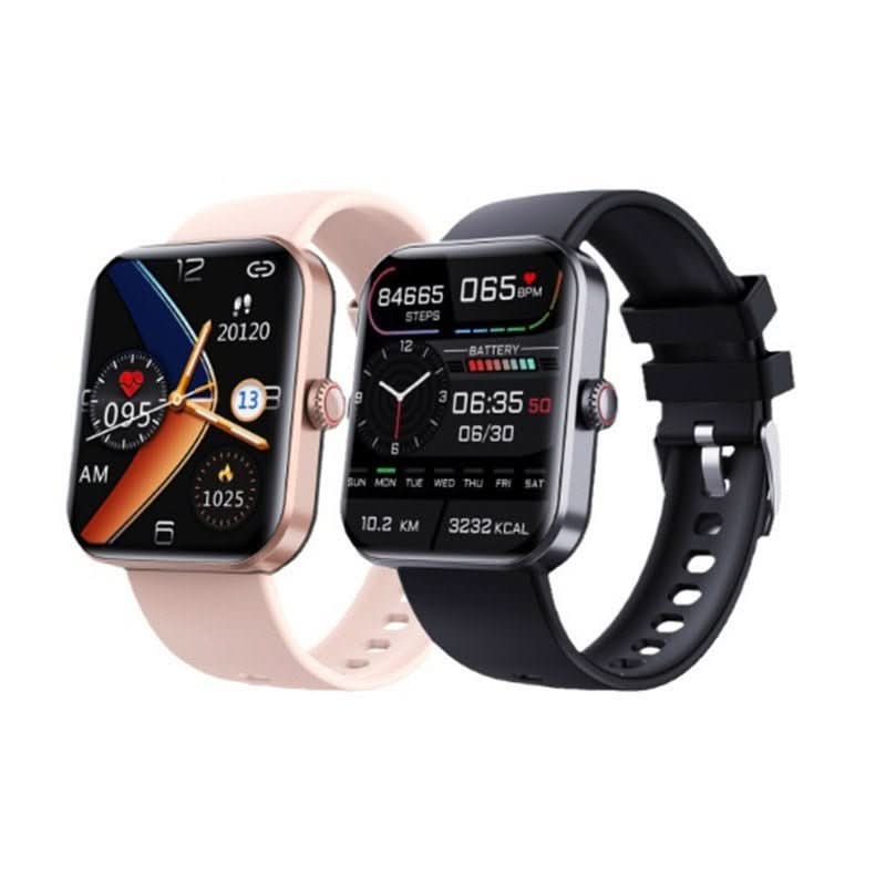Smartwatch med avanceret sundhedsovervågning: blodsukker, puls og blodtryk målt smertefrit.