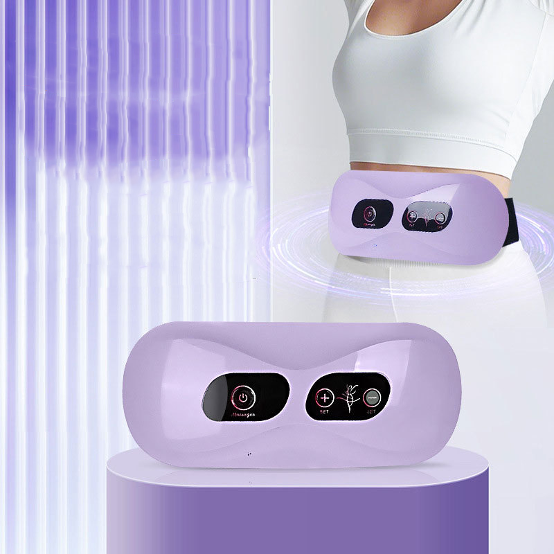 Nærbillede af ContourVibe massagebæltets kontrolpanel, med fokus på vibrationsindstillinger.
