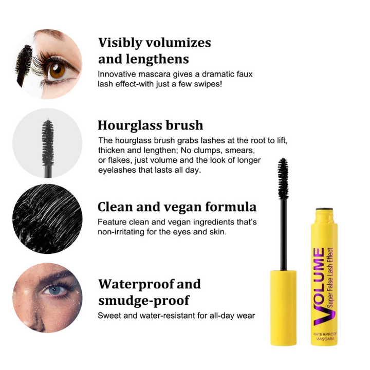 Fyldige, lange vipper med intens definition og dramatisk volumen fra denne premium mascara.