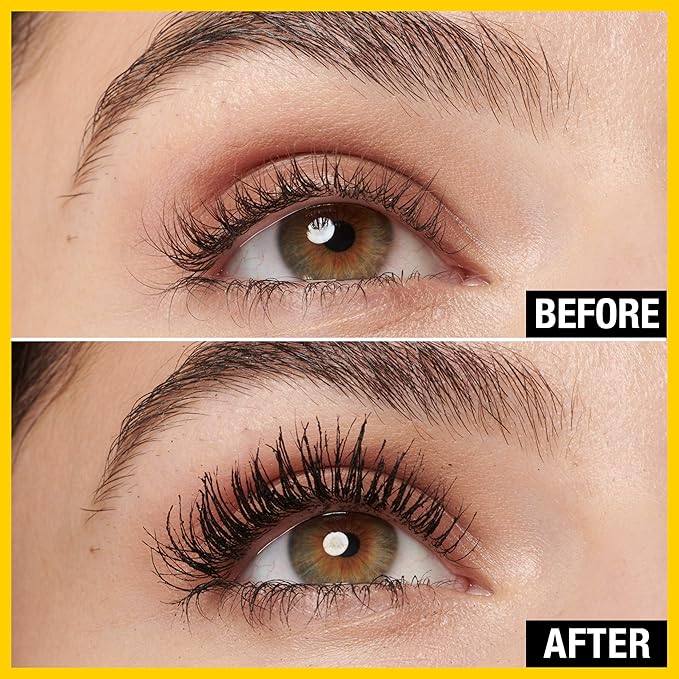 Langtidsholdbar mascara til følsomme øjne, der giver fylde og længde uden irritation.