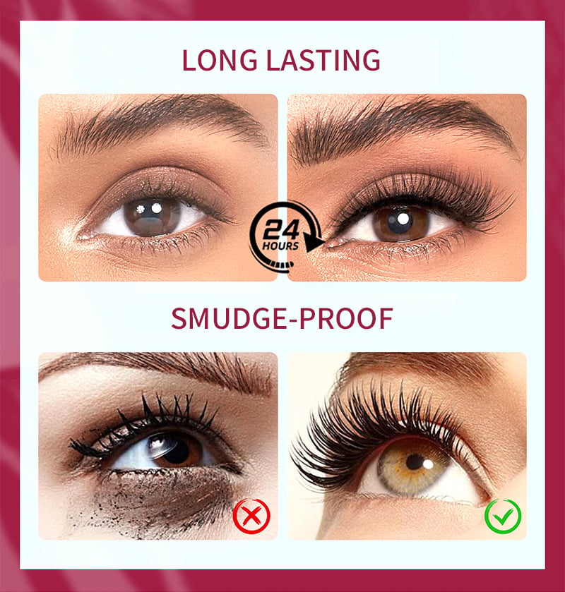 Letvægts mascara, der bygger volumen og længde, klumpefri og smudsfri hele dagen.