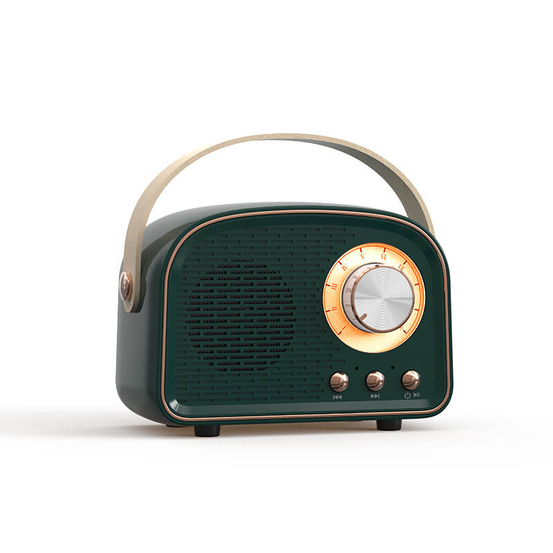 Høj kvalitet SoundSphere Bluetooth højttaler; kompakt retro radio med fantastisk lyd og elegant design.