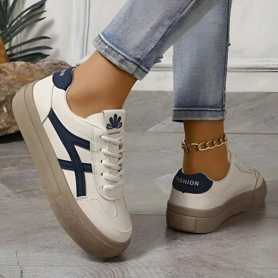 Sporty ortopædiske sneakers til kvinder i blå, komfortable og alsidige, ideelle til hverdag og sport