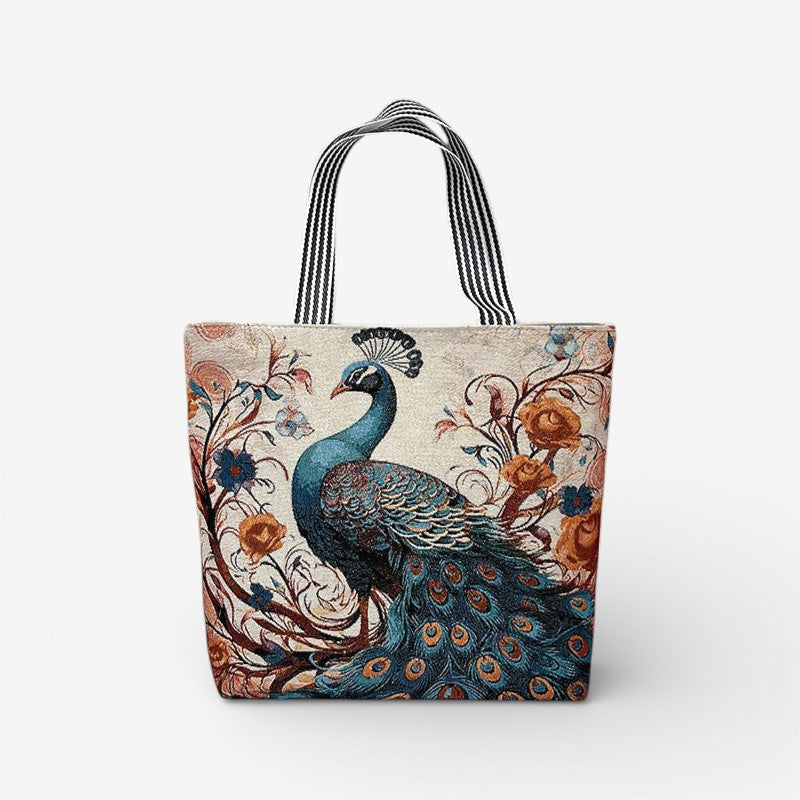 Struktureret tote taske i dame design med diskret broderi. Organiseret og praktisk.