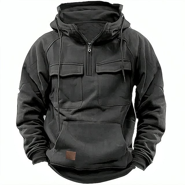 Varm og komfortabel herre sweatshirt med hætte, perfekt til vinter og fritid. En stilfuld overdel.