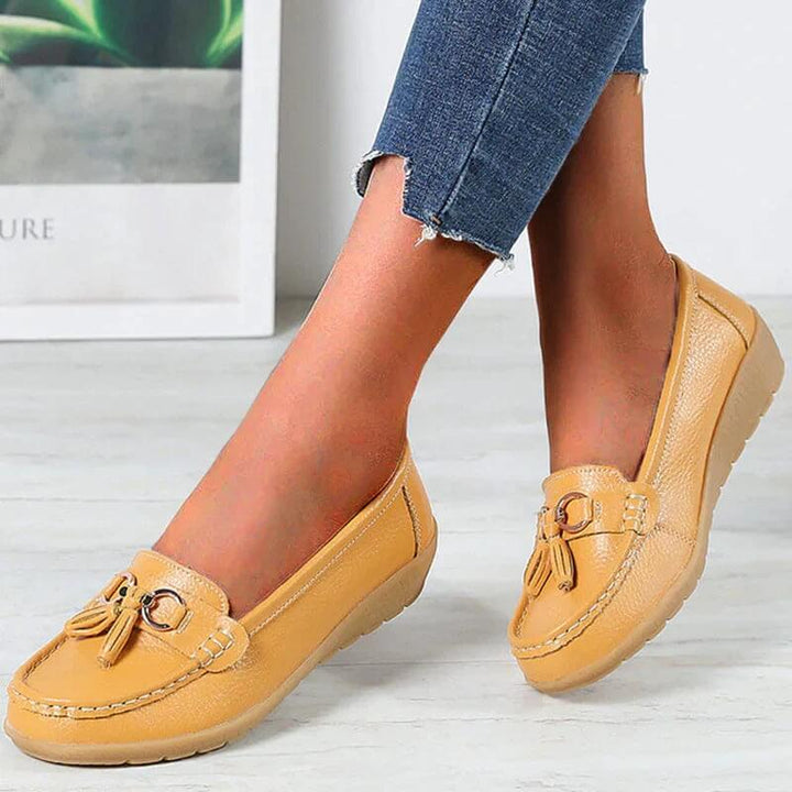 Ortopædiske hverdagssko til kvinder. Elegante loafers, designet for maksimal komfort og stil.