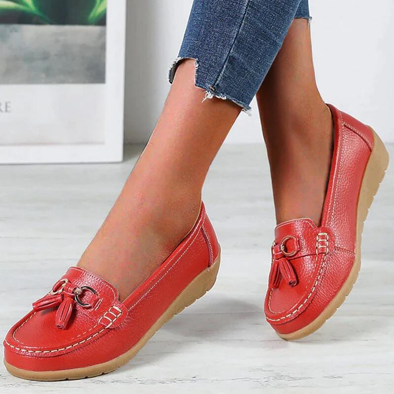 Elegante ortopædiske loafers til kvinder. Perfekte komfortsko, der kombinerer stil og sundhed.