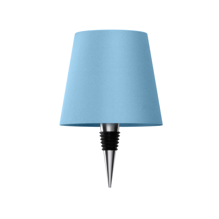 Stilfuld LED bordlampe i flaskeform med varmt lys, trådløs, genopladelig, ideel til bæredygtigt boligdesign.