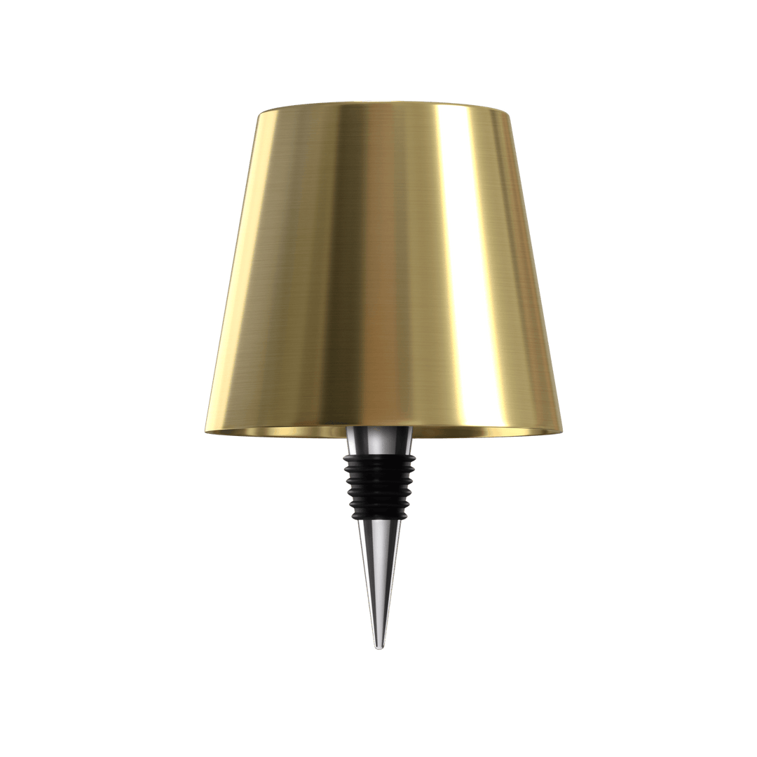 Stilfuld LED bordlampe i flaskeform med varmt lys, trådløs, genopladelig, ideel til bæredygtigt boligdesign.