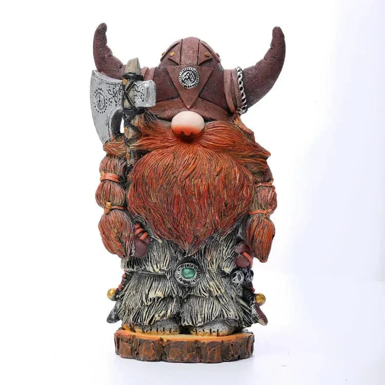 Detaljeret vikingekriger statue, ideel til at skabe et nordisk udtryk i indretningen.