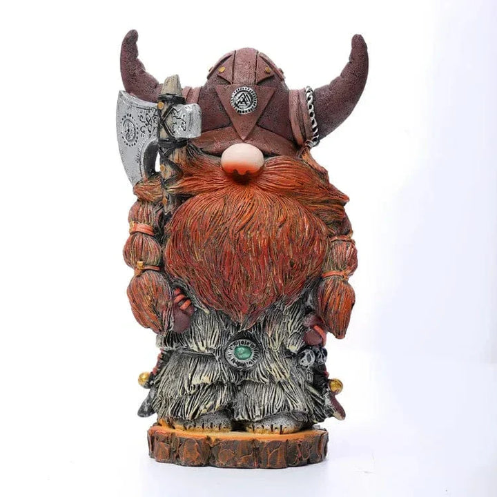 Detaljeret vikingekriger statue, ideel til at skabe et nordisk udtryk i indretningen.