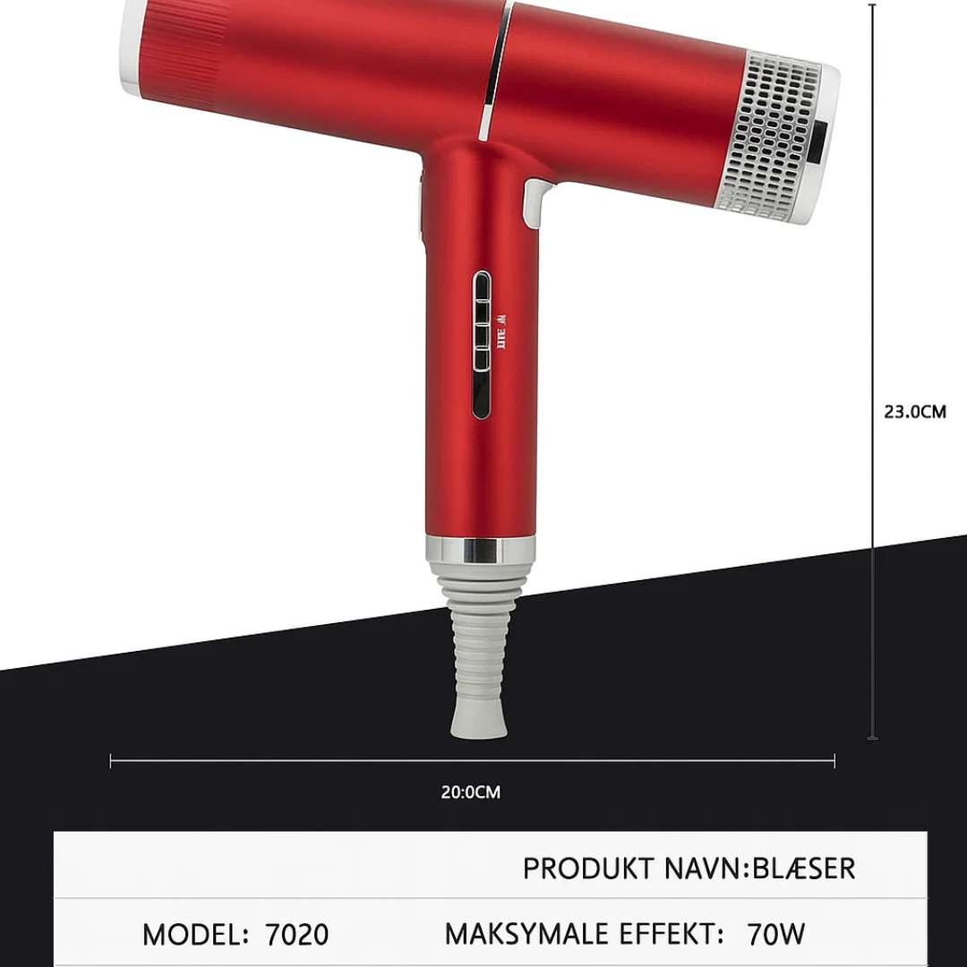 Magnetisk SwiftDry hårtørrer, hurtigtørrende, letvægt til effektiv hårpleje.