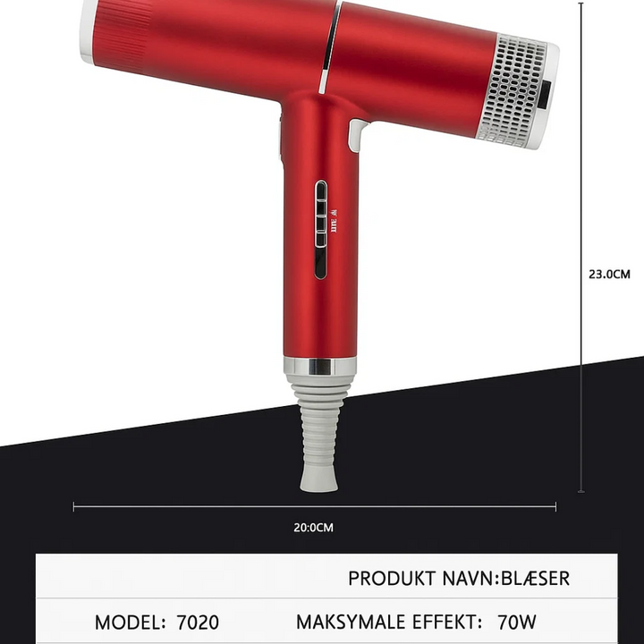 Magnetisk SwiftDry hårtørrer, hurtigtørrende, letvægt til effektiv hårpleje.