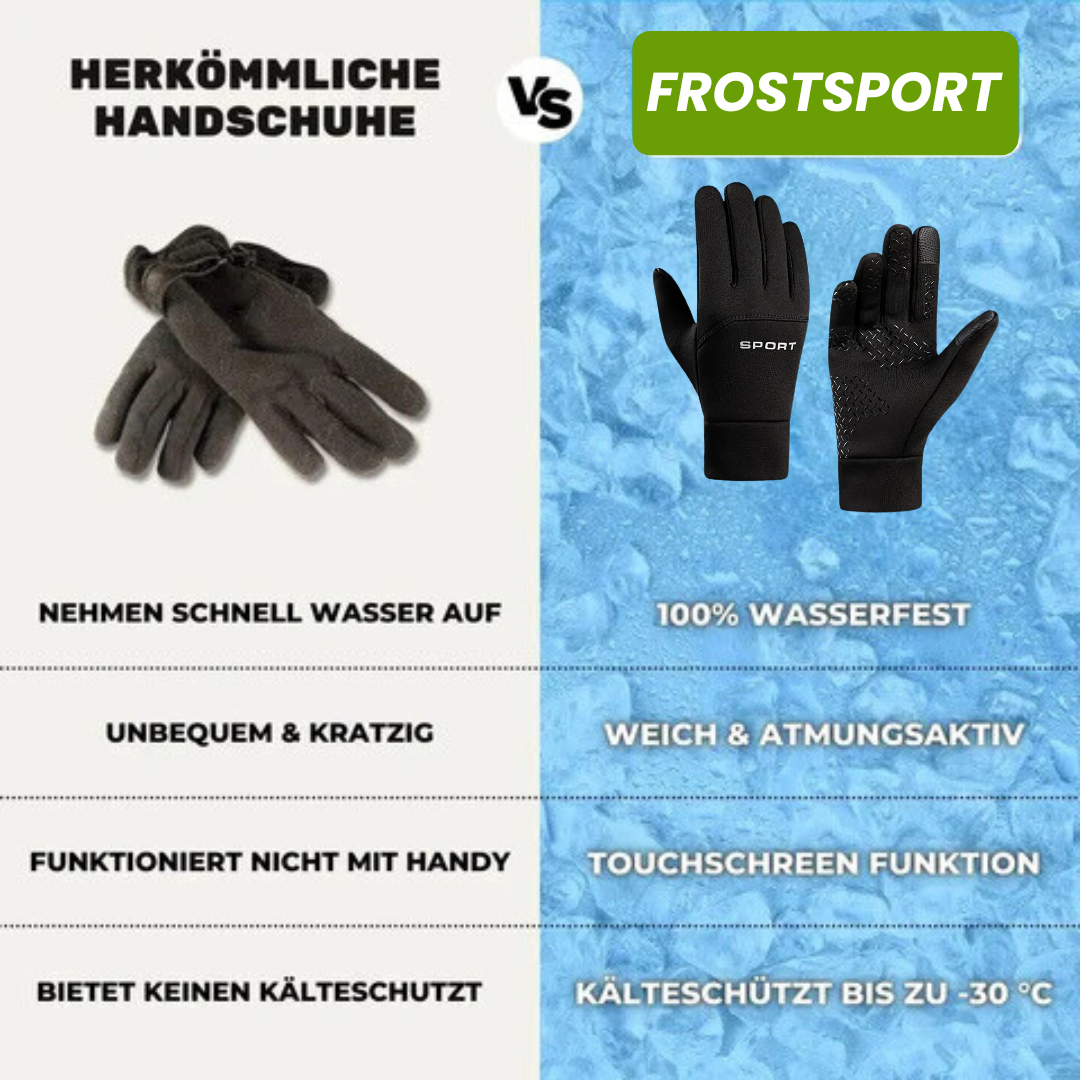 Sorte termohandsker fotograferet udendørs, der viser deres praktiske anvendelse