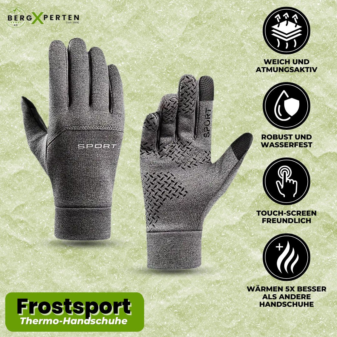 Sorte termohandsker med synlige reflekterende sømme for øget sikkerhed i mørket