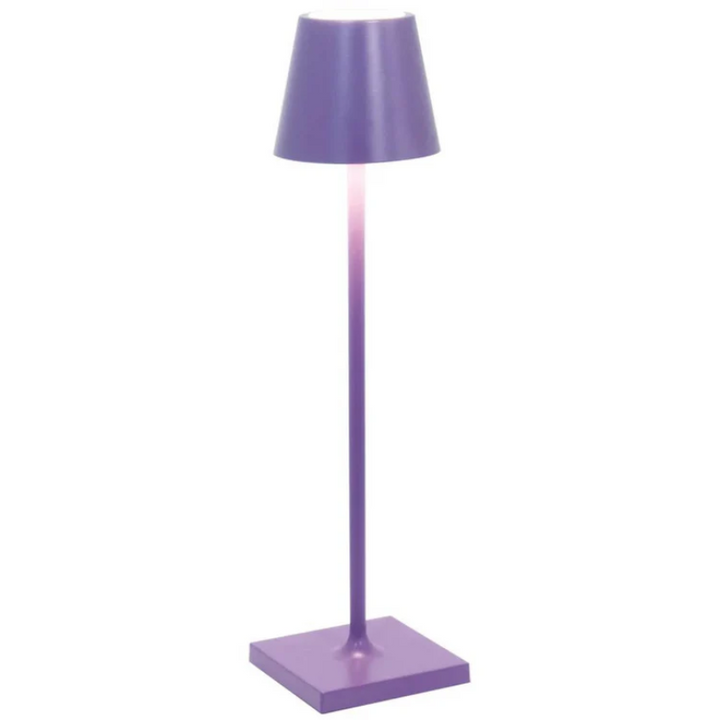 "Touch-sensitive LED-Tischlampe, kabellos, stilvolles Design, modernes Flair, in verschiedenen Farben verfügbar."