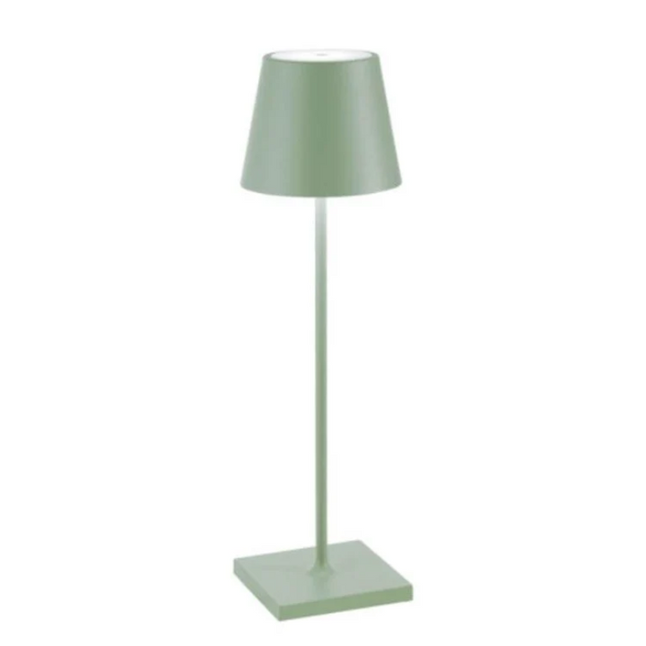 "Touch-sensitive LED-Tischlampe, kabellos, stilvolles Design, modernes Flair, in verschiedenen Farben verfügbar."