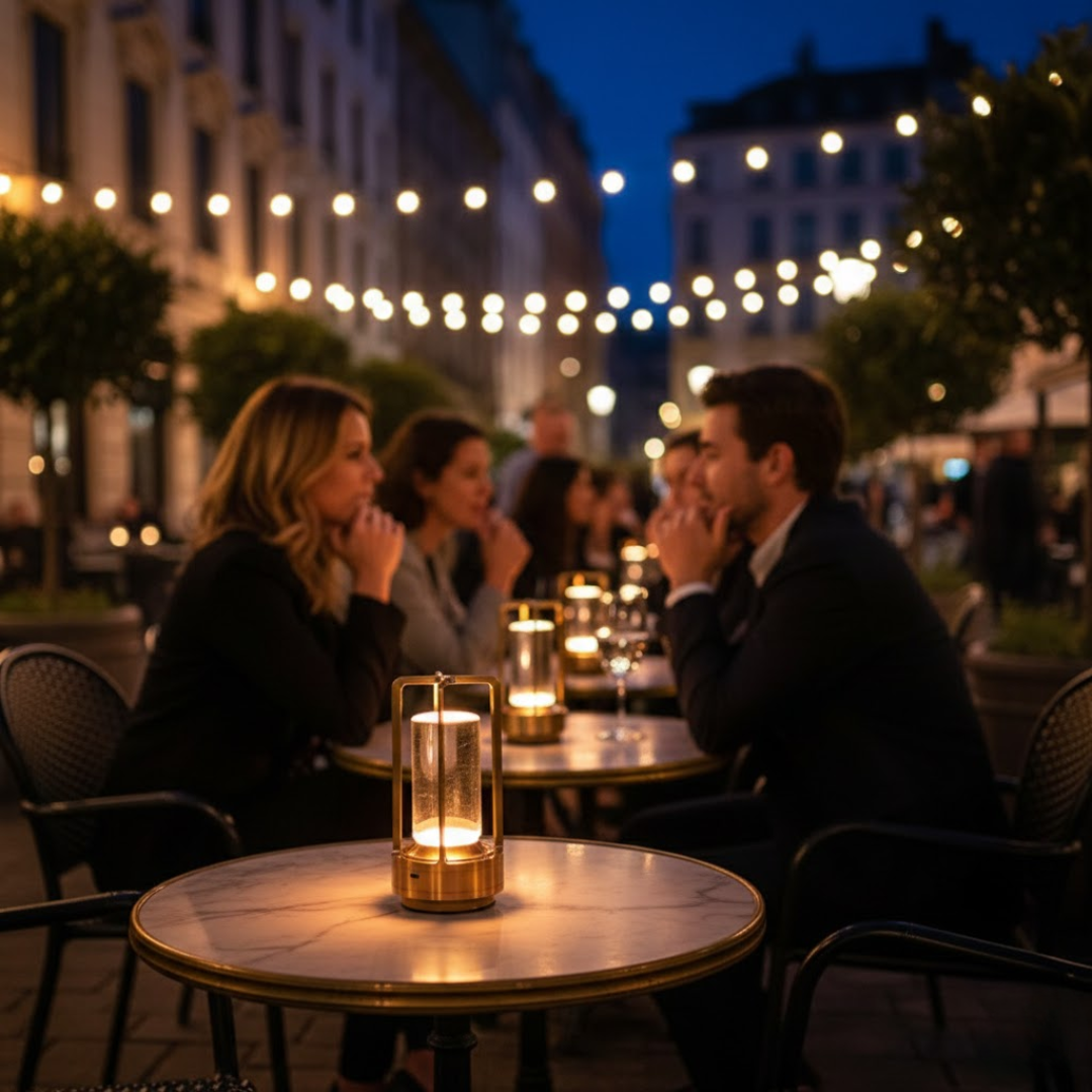 Stilfuld dæmpbar LED lampe; en trådløs hyggebelysning til enhver rumindretning.