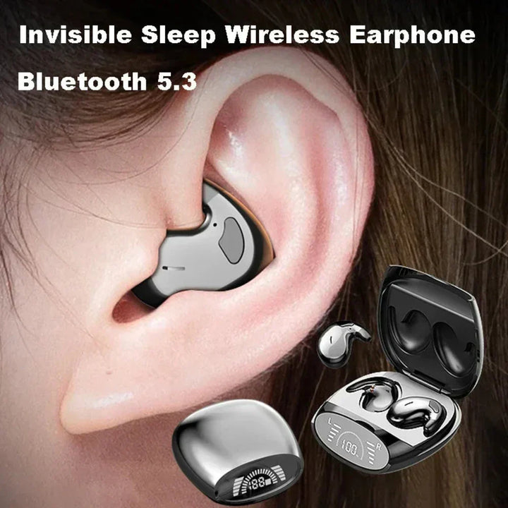 Kompakt opladeetui til trådløse Bluetooth earbuds, som sikrer lang batteritid og nem transport.