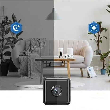 Mobilapp viser live feed fra smart hjem WiFi kamera, giver fuld kontrol over trådløs overvågning.